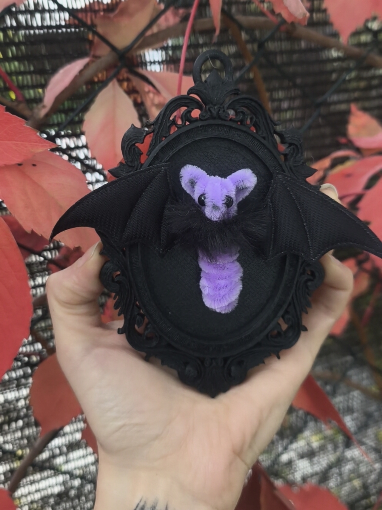 Handmade netopýři v rámečku
